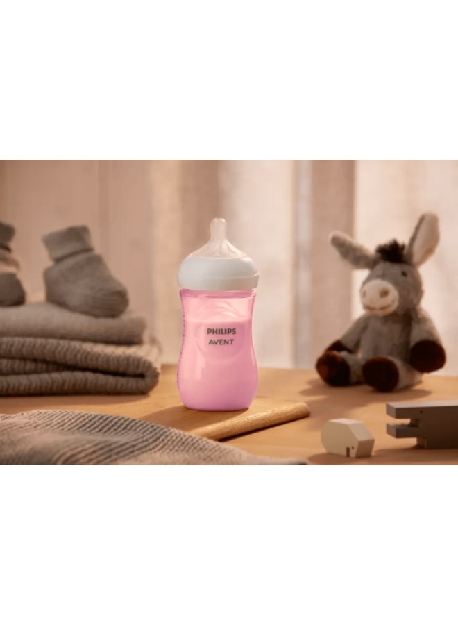 Philips Avent Natural Baby Bottle With Natural Response, Pink, 9Oz, Scy903, 14 - pnsku/N70048614V/45/_/1724396975/d78a5d57-ff45-4c18-8ff4-1861afa85261