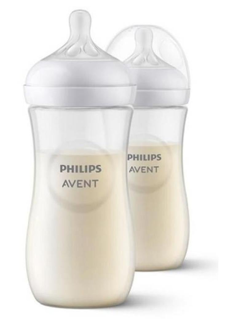 Philips Avent Avent Natural Bottle Response (3m+) 330ml- 2 Pack