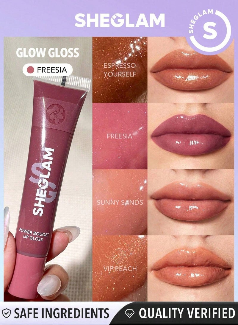 SHEGLAM Power Bouquet Lip Gloss Freesia - Image 1