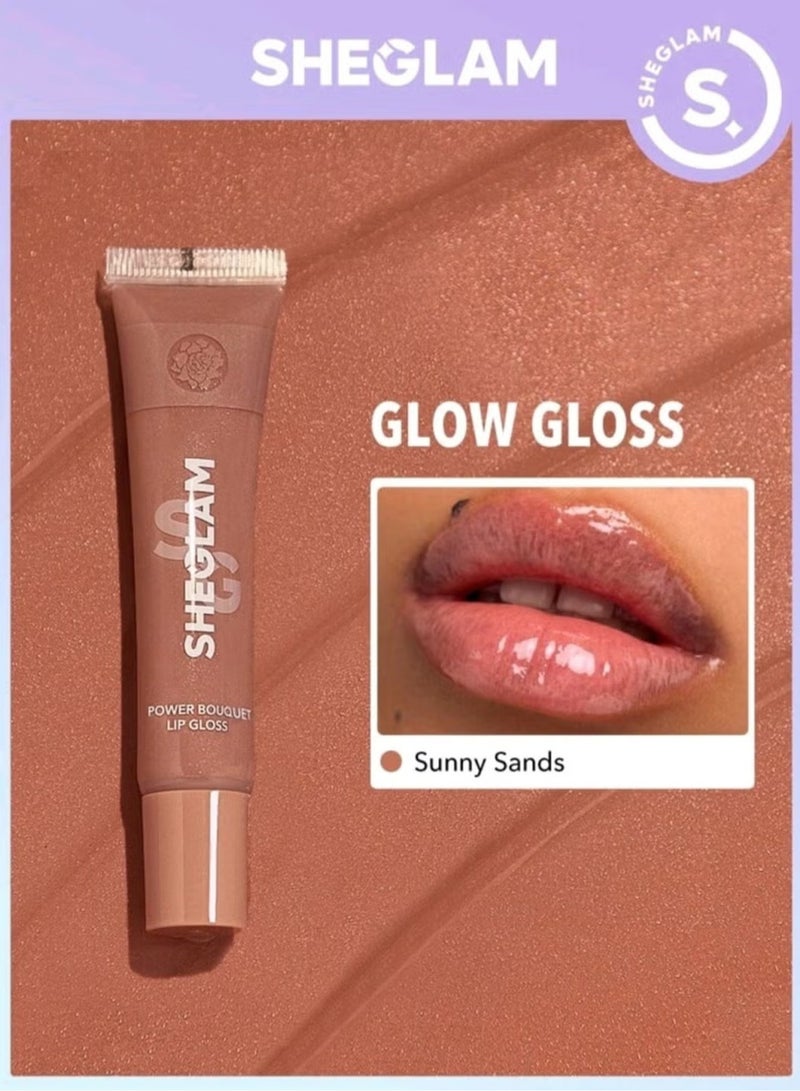 SHEGLAM Power Bouquet Lip Gloss Sunny Sands - Image 1