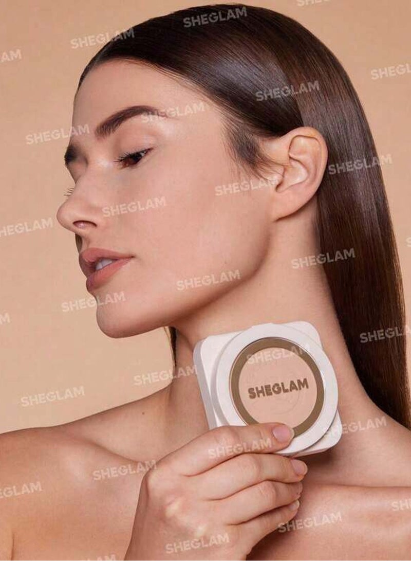 SHEGLAM Skin Focus High Coverage Powder Foundation Warm Vanilla Beige - Image 4