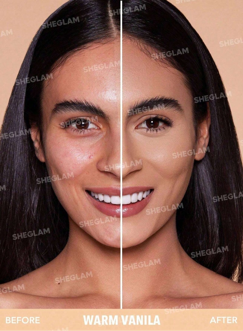 SHEGLAM Skin Focus High Coverage Powder Foundation Warm Vanilla Beige - Image 2