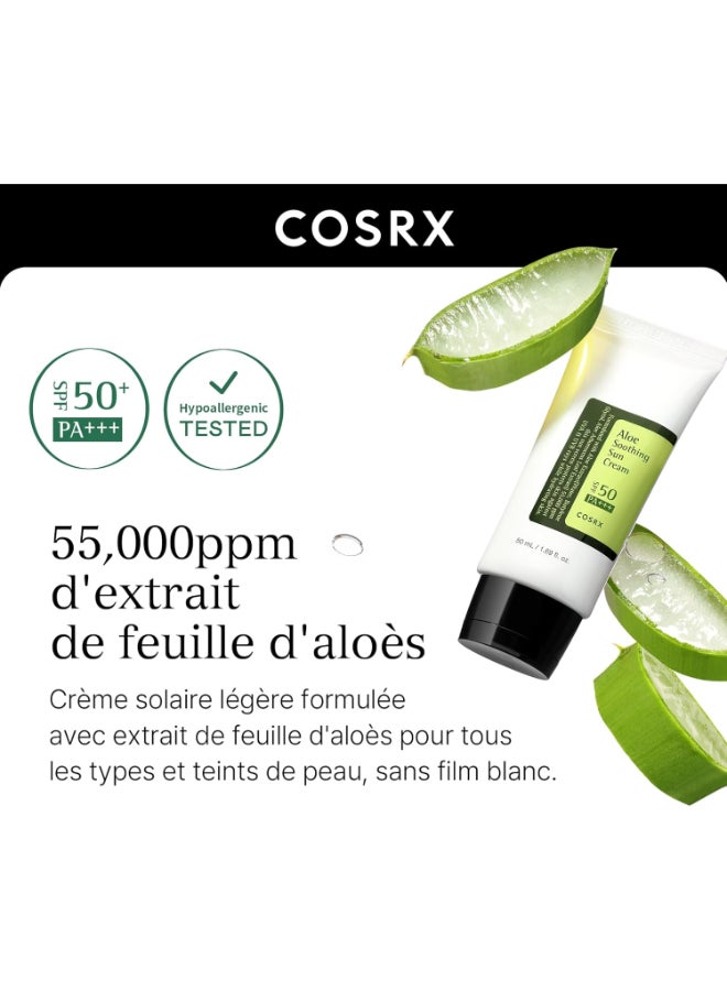 Cosrx (Pack Of 2) Aloe Soothing Sun Cream, Pa+++, Spf 50+, 2X50 Ml 2 X 50 Mlml  - Image 4