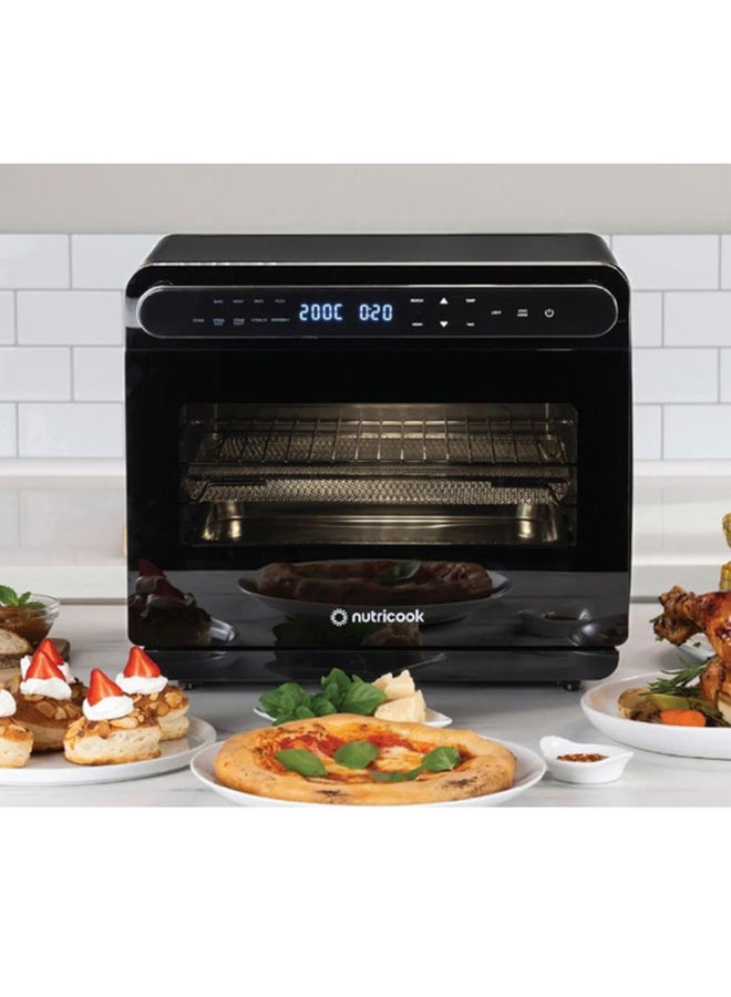 nutricook - Steam Air Fryer Oven 24 L 1600 W NC-ST01K Black - Image 1