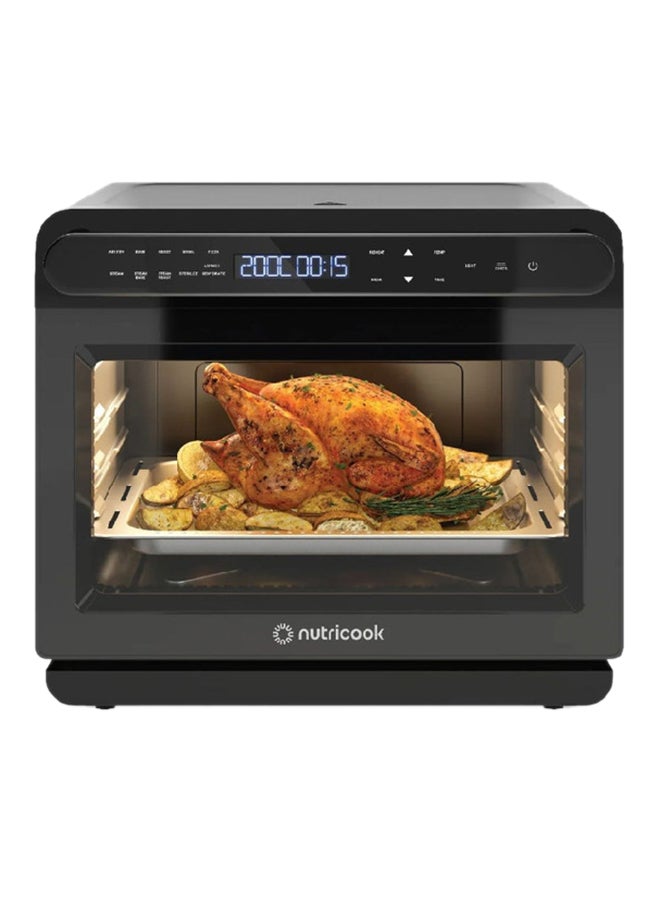 nutricook - Steam Air Fryer Oven 24 L 1600 W NC-ST01K Black - Image 1