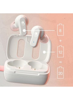 Dime 3 In-Ear Wireless Earbuds, 20Hr Battery, Microphone, Works With iPhone Android And Bluetooth Devices White Bone/Orange Glow - pnsku/N70048723V/45/_/1709020975/7457a69d-c8dd-4003-bebc-1892f06f784f