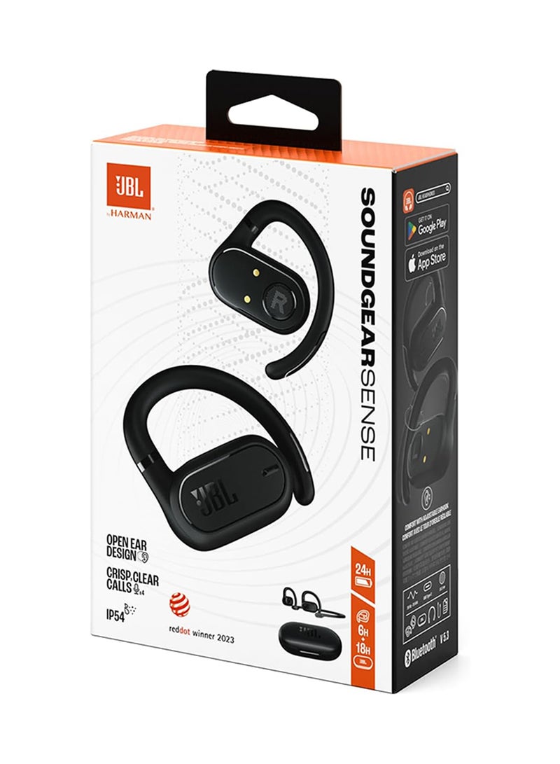 JBL - Soundgear Sense, Wireless Bluetooth Open-Ear Headphones, Waterproof With Comfortable Fit Black - Image 1