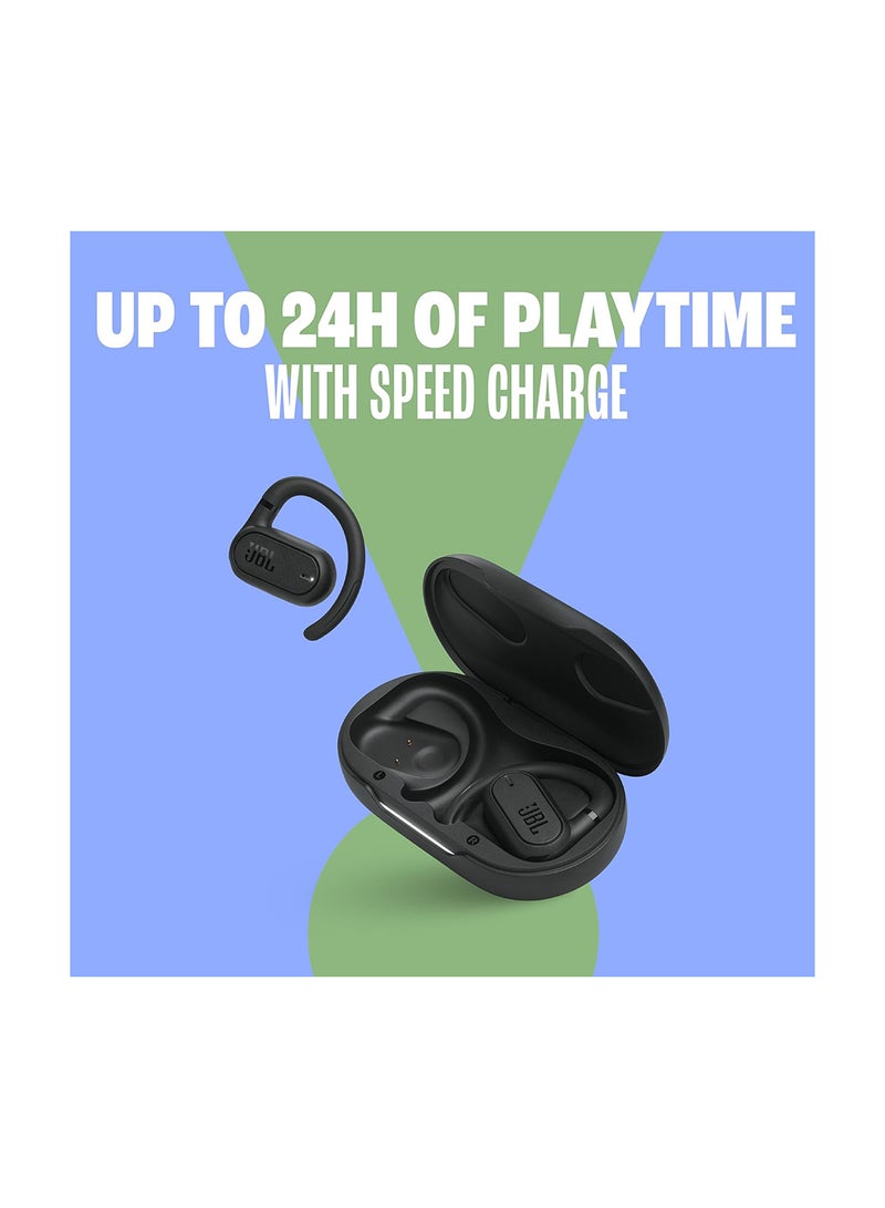 JBL - Soundgear Sense, Wireless Bluetooth Open-Ear Headphones, Waterproof With Comfortable Fit Black - Image 1