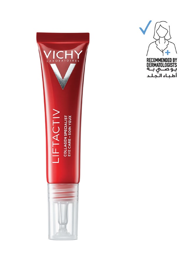 VICHY Liftactiv Collagen Specialist Eye Care Cream Anti-Ageing White 15ml  - Image 1