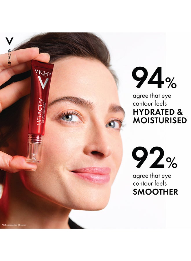 VICHY Liftactiv Collagen Specialist Eye Care Cream Anti-Ageing White 15ml  - Image 4