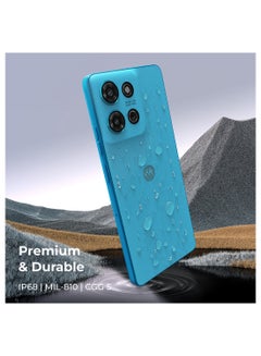Motorola G75 Dual SIM Aqua Blue 8GB RAM 256GB 5G With Free Belkin Wireless Charger - Middle East Version  - Image 4