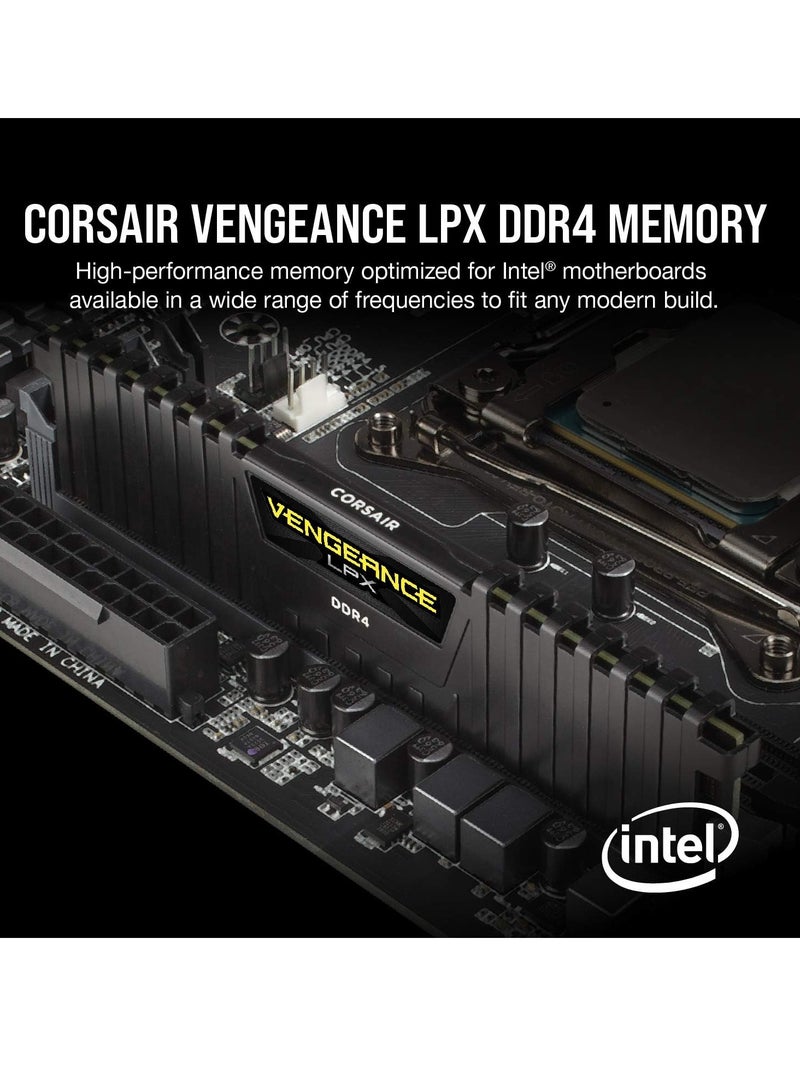 CORSAIR - Vengeance LPX 16Gb (2x8Gb) DDR4 DRAM 3200MHz C16 Desktop Memory Kit - Image 1