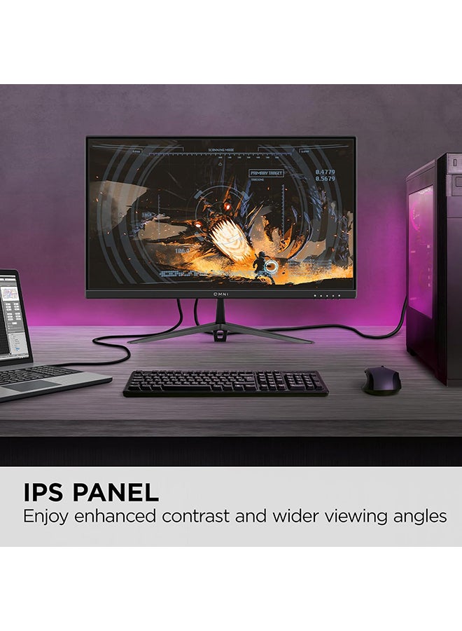 فيوسونيك Omni VX2428 24 Inch Gaming Monitor 180hz 0.5ms 1080p IPS with FreeSync Premium, Frameless, HDMI, and DisplayPort Black  - Image 2