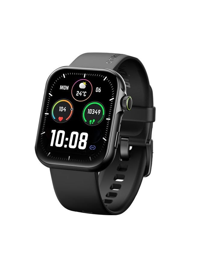 Oraimo - 300 mAh Oraimo Watch ES 2 1.95″ AMOLED IP68 Smart Watch Black - Image 1