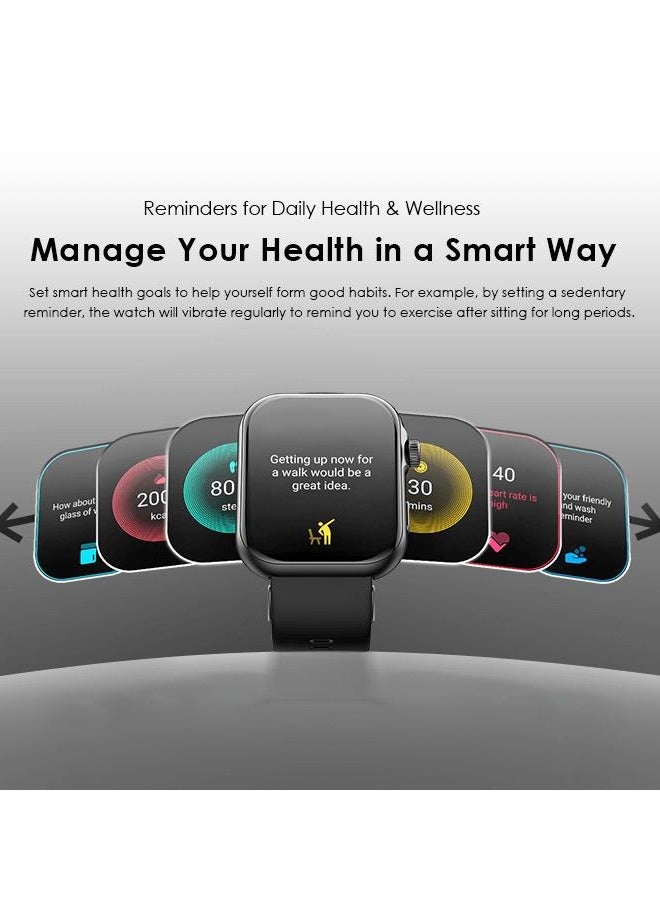 Oraimo - 300 mAh Oraimo Watch ES 2 1.95″ AMOLED IP68 Smart Watch Black - Image 1