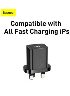 بيسوس شاحن iPhone 20 وات من النوع C PD 3.0 شاحن USB C سريع لهاتف iPhone 15 رأس شاحن سريع قابس طاقة من النوع C محول سفر عالمي قابس USB-C لهاتف iPhone 15 15 Pro Max 15 Pro 15 Plus 14 13 12 11 والمزيد  - Image 3