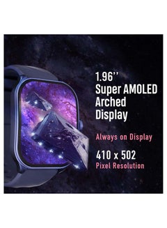 fastrack Reflex Power Smart Watch 1.96 Inch Super Amoled Arched Display Blue  - Image 2