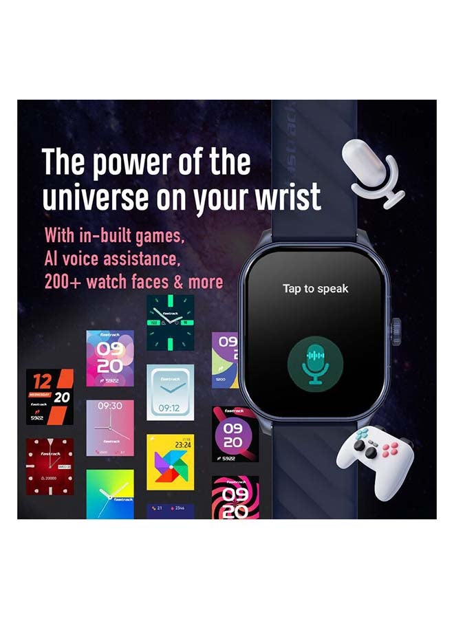 fastrack - Reflex Power Smart Watch 1.96 Inch Super Amoled Arched Display Blue - Image 1