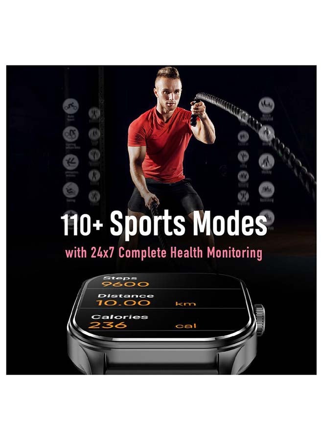 fastrack - Reflex Power Smart Watch 1.96 Inch Super Amoled Arched Display Blue - Image 1