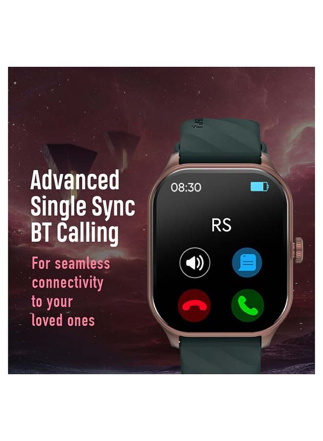 fastrack Reflex Power Smart Watch 1.96 Inch Super Amoled Arched Display Brown/Green  - Image 3