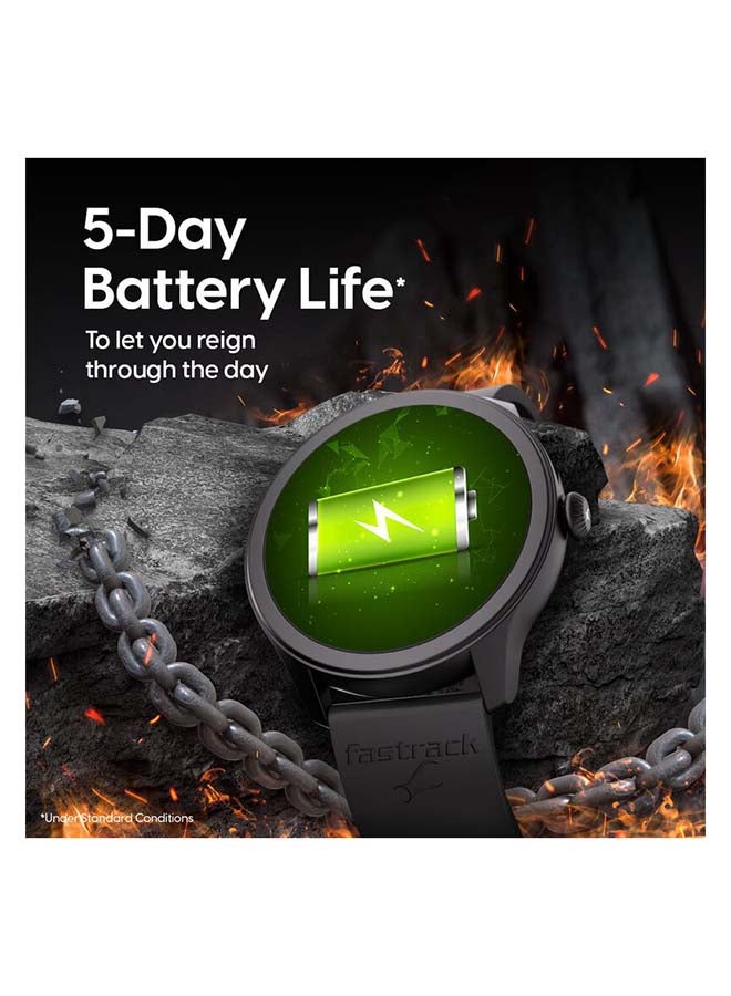 fastrack Reflex Invoke Smart Watch 1.39 Inch Super UltraVU Display Black - Image 5