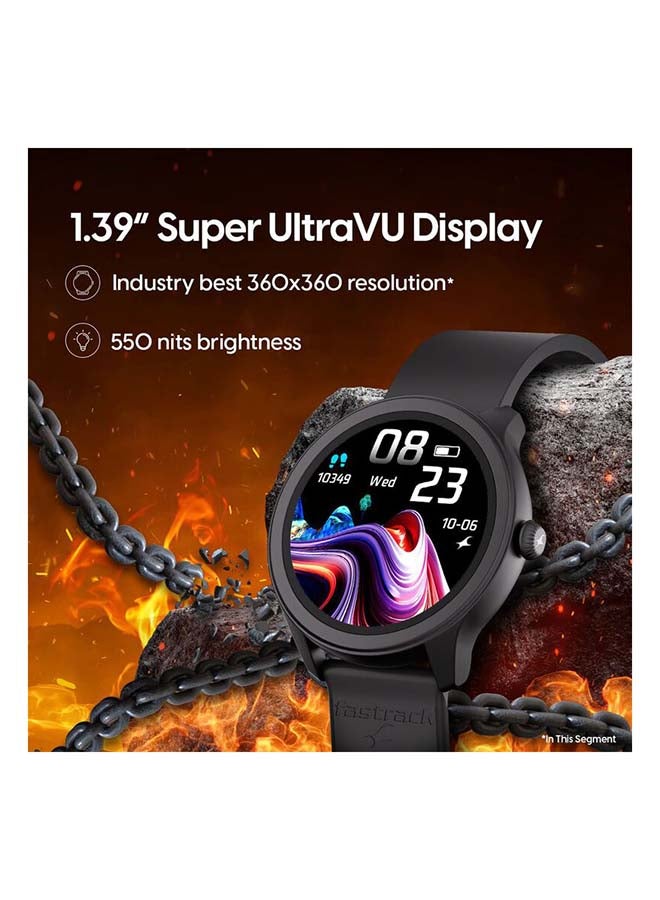 fastrack Reflex Invoke Smart Watch 1.39 Inch Super UltraVU Display Black - Image 2