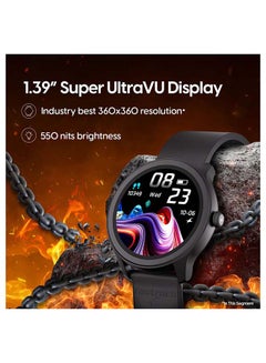 fastrack Reflex Invoke Smart Watch 1.39 Inch Super UltraVU Display Blue  - Image 2