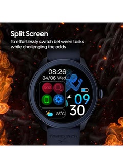 fastrack Reflex Invoke Smart Watch 1.39 Inch Super UltraVU Display Blue  - Image 4