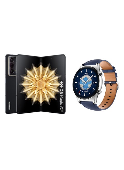 Magic V2 Dual SIM Black PU 16GB RAM 512GB 5G - Middle East Version With GS 3 Watch