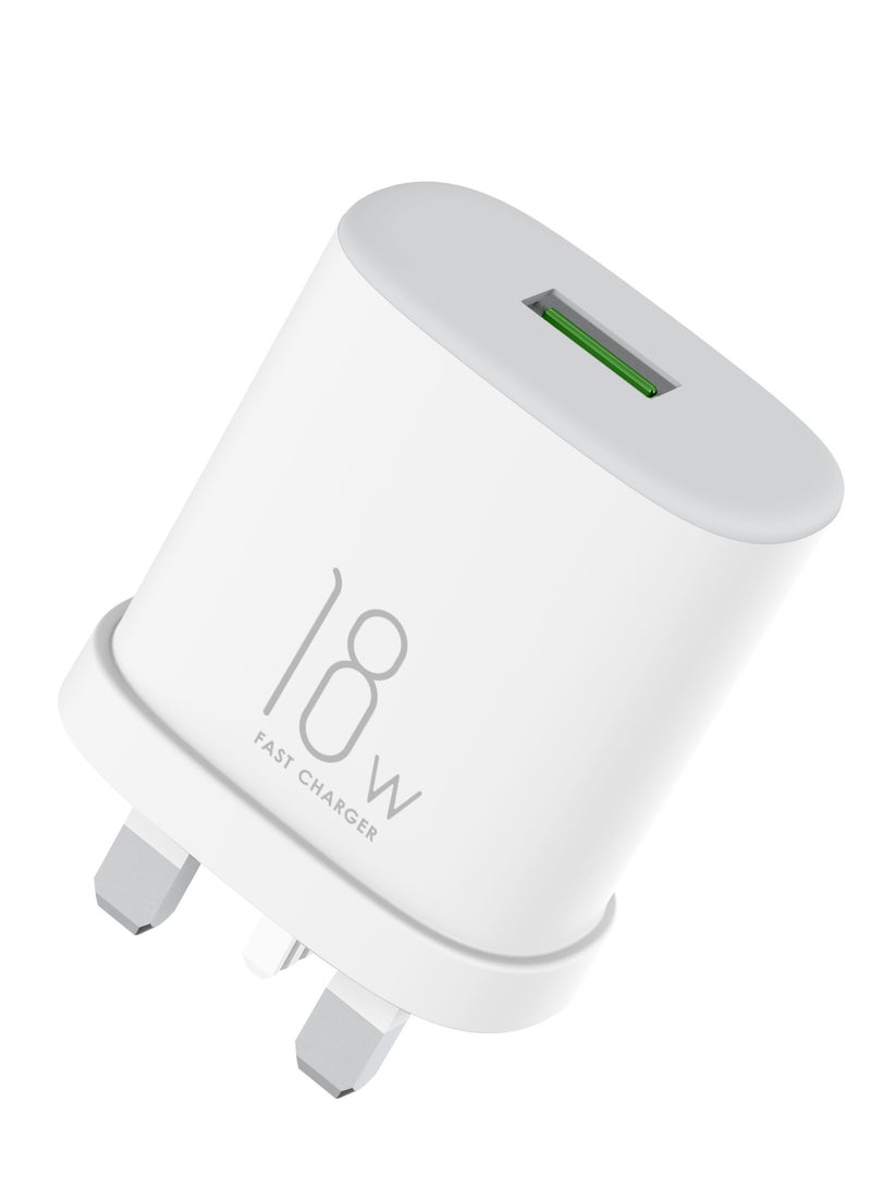 ICW-182UM Charger With USB Type A To Micro USB Cable White