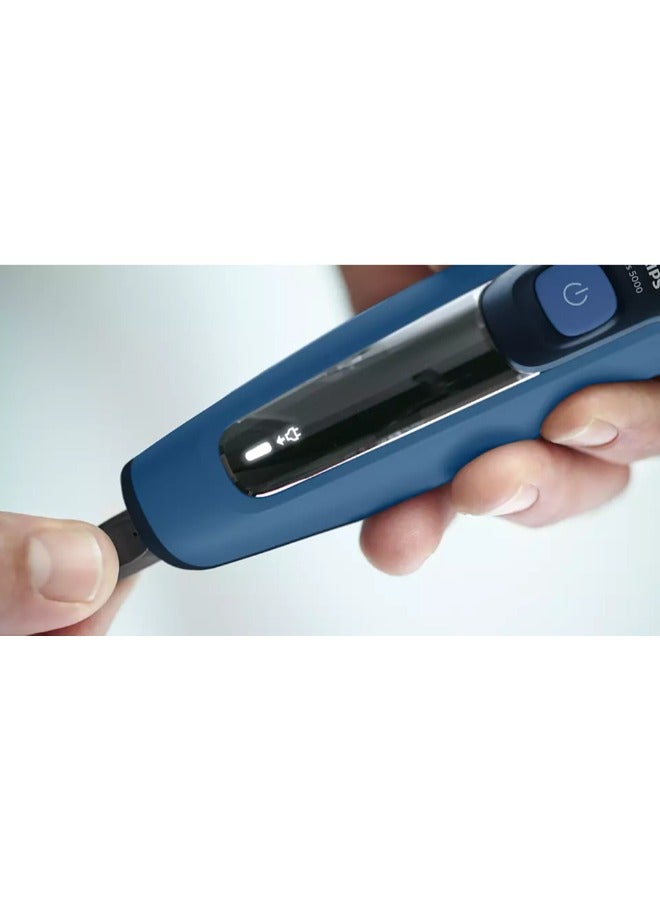 Philips Shaver Series 5000 Wet And Dry Electric Shaver S5444/03 Blue - Image 5