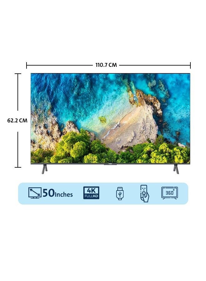 كي ام سي تلفزيون ذكي أندرويد 4K LED مقاس 50 بوصة KMC50US23 أسود - Image 2