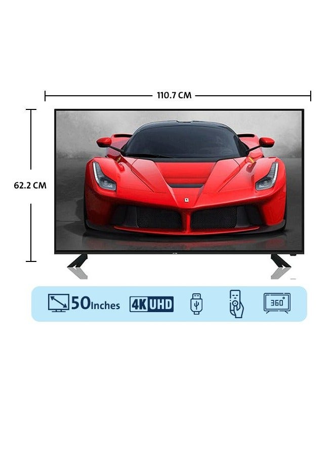 كي ام سي تلفزيون ذكي أندرويد 4K LED مقاس 50 بوصة KMC50US23 أسود - Image 4