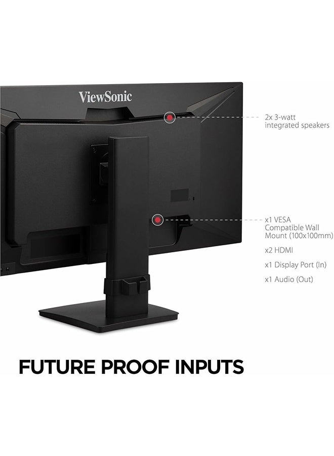 VA3456-MHDJ 34 Inch 21:9 UltraWide WQHD 1440p Monitor Frameless IPS with Ergonomics Design HDMI and DisplayPort Inputs for Home and Office Black