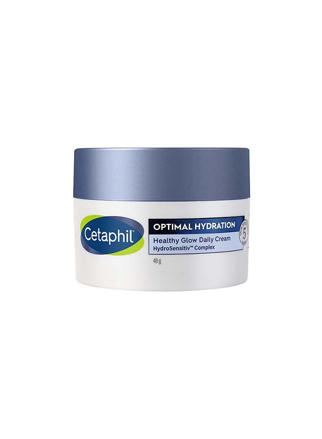 Cetaphil Optimal Hydration Heathy Glow Daily Cream Hydrosensitiv Complex 48 G Clear 48grams