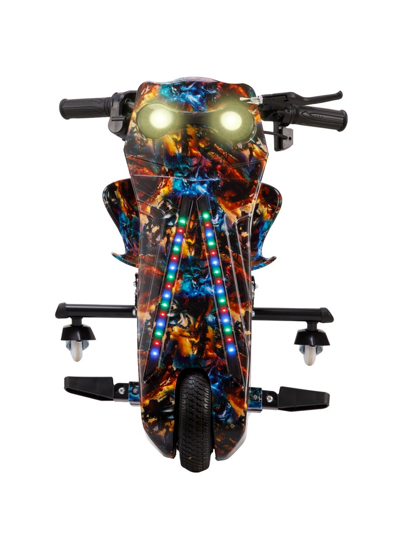 MYTOYS 36V Drifting Scooter 3 Wheel Electric Scooter 3 Driving Modes Bluetooth Speaker Lights Shock Absorber Safety Gears Speed Up To 20KM/h 94cm - Image 2