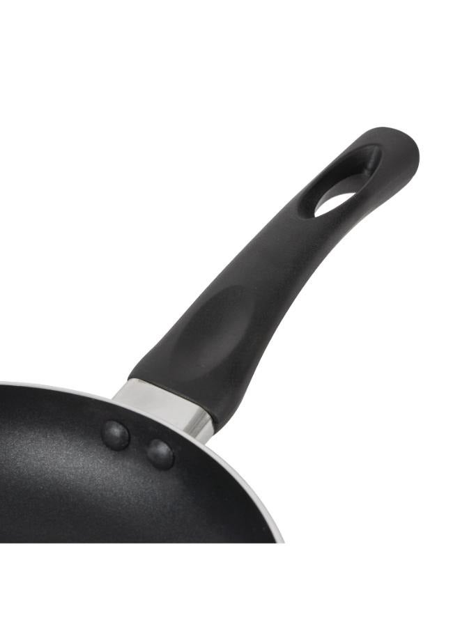 Royalford Royalford 24 CM Aluminum Fry Pan With Tempered Glass Lid Black color, Strong Aluminum Body With Non-Stick Coating And Bakelite Handle| Compatible With Hot Plate, Halogen, Ceramic And Gas Stovetops Black 24 cmcm  - Image 5