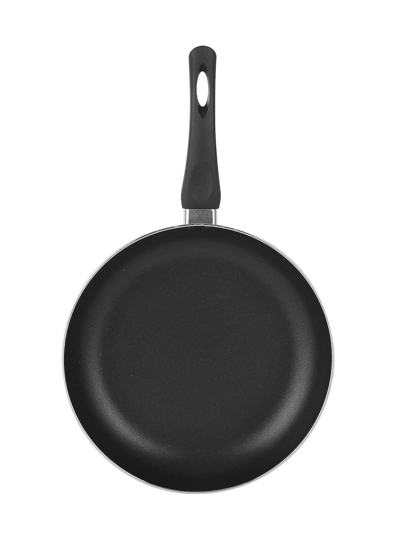 Royalford 24 CM Aluminum Fry Pan With Tempered Glass Lid Black color, Strong Aluminum Body With Non-Stick Coating And Bakelite Handle| Compatible With Hot Plate, Halogen, Ceramic And Gas Stovetops Black 24 cmcm - Image 4