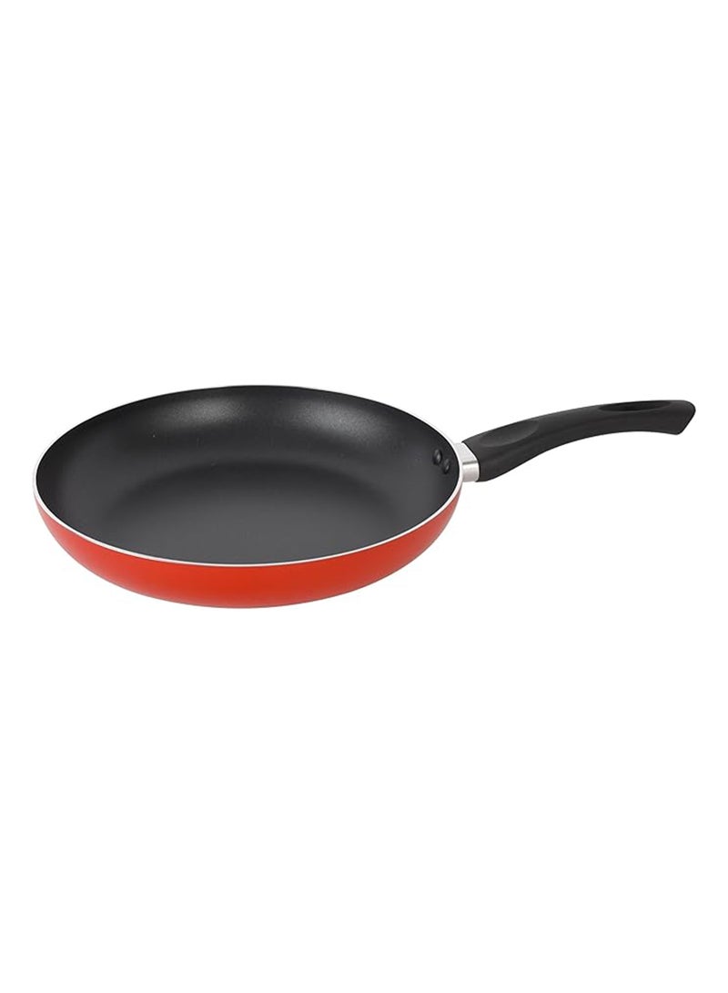 Royalford 24 CM Aluminum Fry Pan With Tempered Glass Lid Black color, Strong Aluminum Body With Non-Stick Coating And Bakelite Handle| Compatible With Hot Plate, Halogen, Ceramic And Gas Stovetops Black 24 cmcm - Image 3