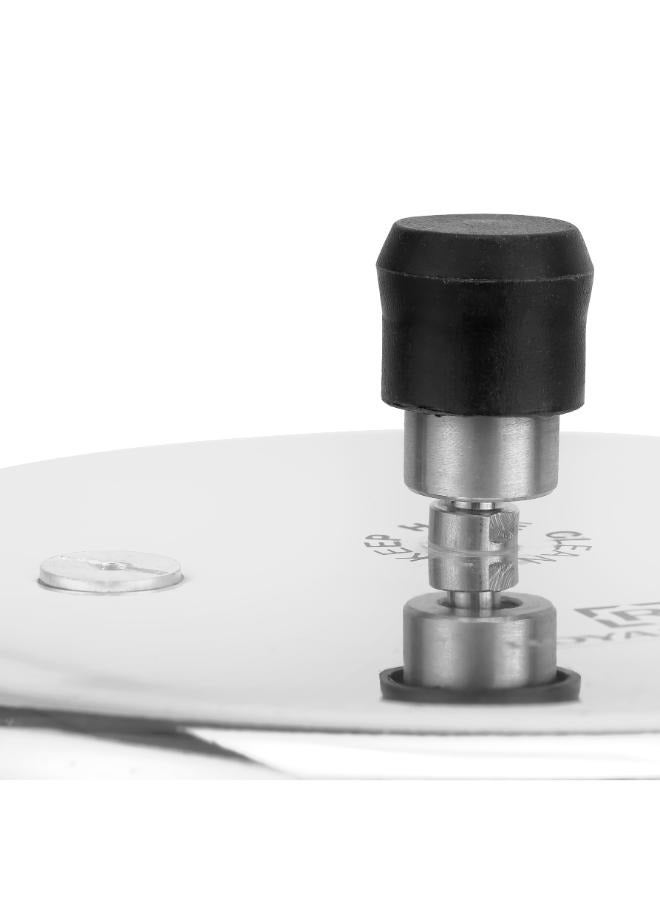 Royalford 3.0 L & 5.0 L Combo Aluminum Pressure Cooker | Equipped with Improved Pressure Regulator, Handle, Anti Implosion Lid and Stepped Bottom Design Silver 3Litter and 5 Littercm - Image 4