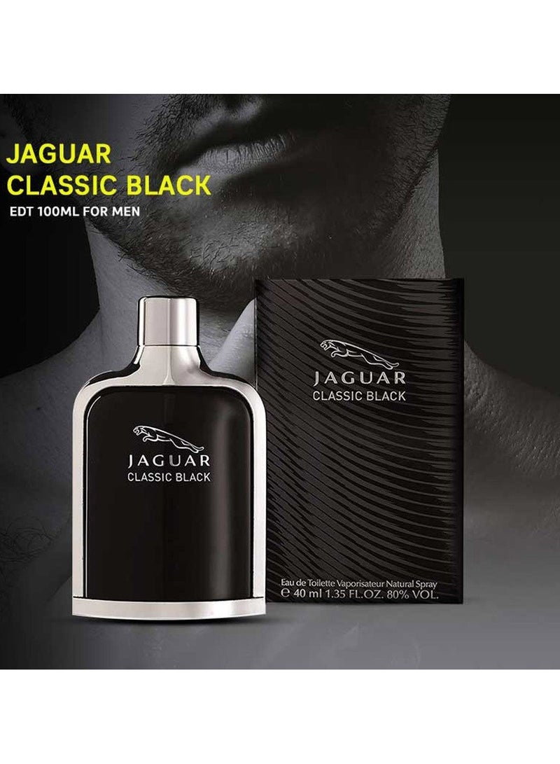 جاكوار Classic Black EDT For Men 100ml - Image 2