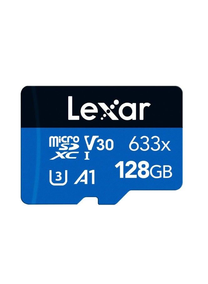 Lexar - Lexar 633x Micro SD Memory Card for Smartphones/Tablets/Cameras, 128GB 100MB/s 128 GB - Image 1