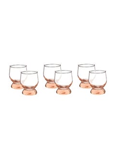 Pasabahce 6 Pieces Aquatic Whiskey Pink 