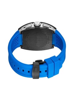 CERRUTI 1881 Men's Ovaro Analog Black Watch Sapphire Coated Curve Glass And Silicone Strap 51mm Water Resistant 5 ATM - CIWGO0042401  - Image 3