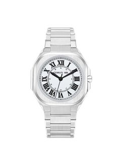 CERRUTI 1881 Men's Cerruti 1881 Leadi Analog White Watch Sapphire Coated Curve Glass And Stainless Steel Bracelet 42mm Water Resistant 5 ATM - CIWGH0042601  - Image 1
