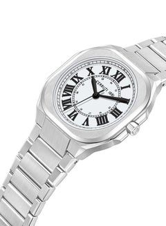 CERRUTI 1881 Men's Cerruti 1881 Leadi Analog White Watch Sapphire Coated Curve Glass And Stainless Steel Bracelet 42mm Water Resistant 5 ATM - CIWGH0042601  - Image 2