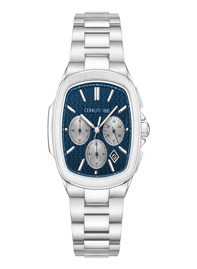CERRUTI 1881 Men's Cerruti 1881 Casale Analog Navy Blue Watch For Men Sapphire Coated Flat Glass And Stainless Steel Bracelet 42mm Water Resistant 5 ATM - CIWGI0018601  - Image 1