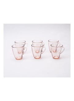 Pasabahce 6 Pieces Penguen Mug 295 cc 10 0z Peachy 