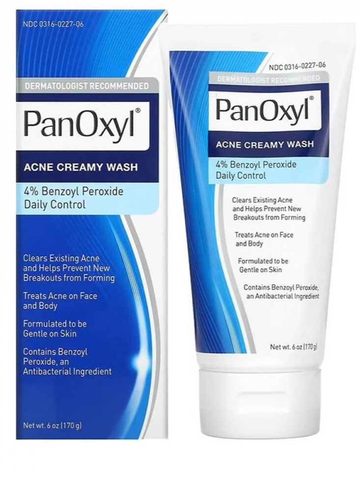 PanOxyl - Benzoyl Peroxide 4% Acne Foaming Wash White Panoxyl 170grams - Image 1