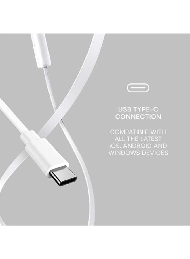 Urbanista San Francisco Tangle Free Wired Headphones With Type-C Plug White  - Image 2
